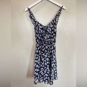 Lauren Conrad Disney Alice in Wonderland Floral Teapot Teacup Sundress XS Blue